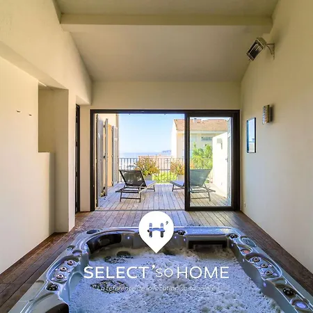 Select'sohome - Pour 8 Avec Jacuzzi, Vue Et Parking A Quelques Pas Du Port Du Lavandou ! - Moun Pantai 빌라 *